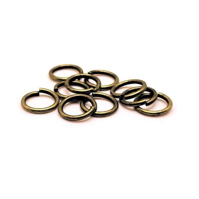 100 Pcs 8mm Bronze Jump Rings Image 1