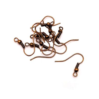 100 Pcs Copper Fish Hook Earring Wires Image 1