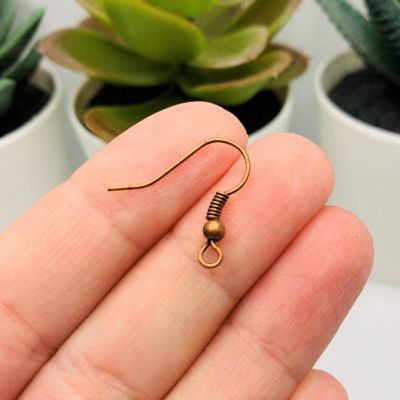100 Pcs Copper Fish Hook Earring Wires Image 2