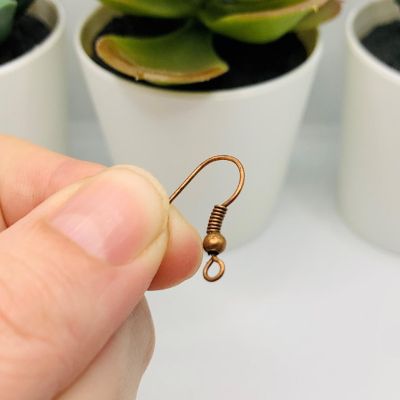 100 Pcs Copper Fish Hook Earring Wires Image 3