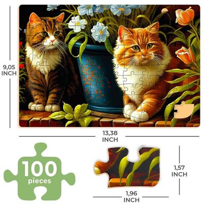 100 Pcs Dementia Puzzles for Elderly -Animals Image 1