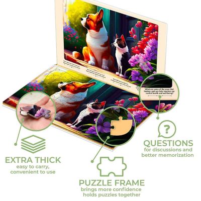 100 Pcs Dementia Puzzles for Elderly -Animals Image 2