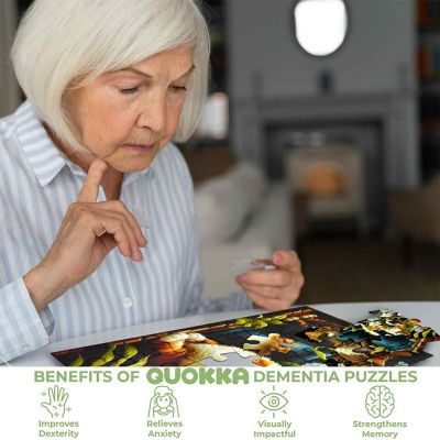 100 Pcs Dementia Puzzles for Elderly -Animals Image 3