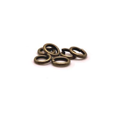 100 Pieces 5mm Bronze Jump Rings Image 1