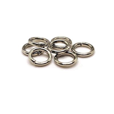 100 Pieces 6mm Silver Jump Rings Image 1