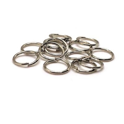 100 Pieces 7mm Antique Silver Jump Rings Image 1