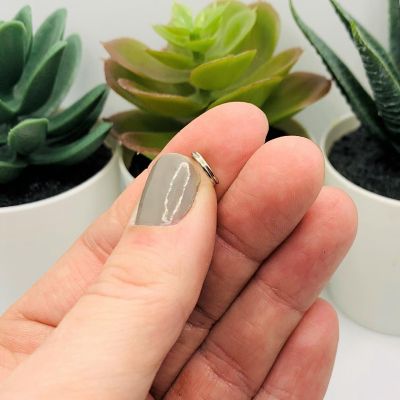 100 Pieces 8mm Antique Silver Split Ring Image 2