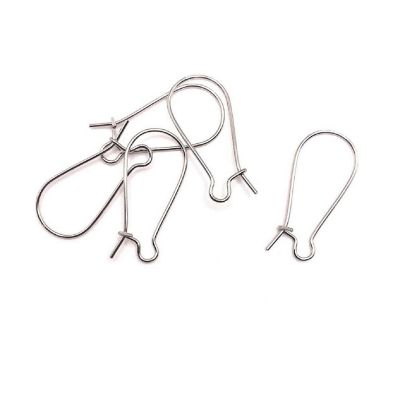 100 Pieces Antique Silver Earring Wires Image 1