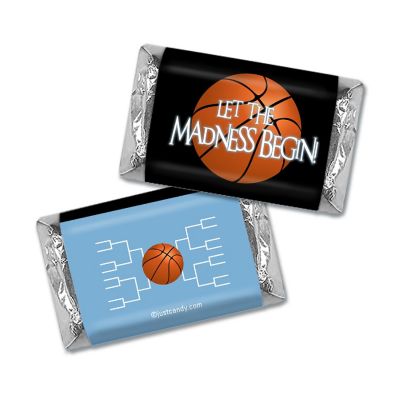100ct March Madness Miniature Wrappers - Light Blue Image 1