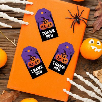 100PC Jack O Lanterns Halloween Gift Tag Image 3
