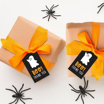 100PCS Boo Cute Ghost Halloween Gift Tag Image 2