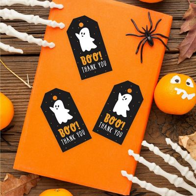 100PCS Boo Cute Ghost Halloween Gift Tag Image 3