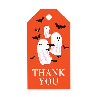 100PCS Ghosts and Bats Halloween Tags Image 1