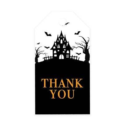 100PCS Haunted House Halloween Gift Tags Image 1