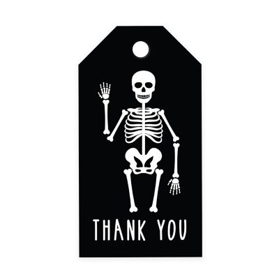 100PCS Skeleton Halloween Gift Tags Image 1
