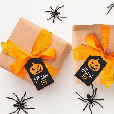100PCS Spooky Pumpkin Halloween Gift Tag Image 2