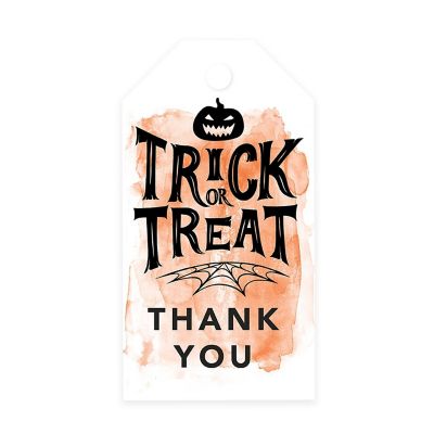 100PCS Trick or Treat Halloween Gift Tag Image 1