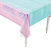 102" x 54" Mermaid Sparkle Plastic Tablecloth Image 1