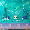 102" x 54" Mermaid Sparkle Plastic Tablecloth Image 1
