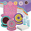 106 Pc. Donut Party Disposable Tableware Kit For 24 Guests Image 1