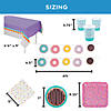106 Pc. Donut Party Disposable Tableware Kit For 24 Guests Image 2