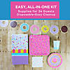 106 Pc. Donut Party Disposable Tableware Kit For 24 Guests Image 3