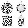 107 Pc. Cow Print Party Tableware Kit for 8 Guests Image 1