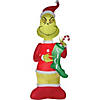108" Blow Up Inflatable Grinch with Stock Giant Outdoor Yard Decoration Image 1