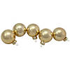10ct Champagne Gold Shiny and Matte Glass Christmas Ball Ornaments 1.75" Image 2