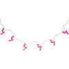 10ct Pink Flamingo Summer Patio String Light Set  7.25ft White Wire Image 3
