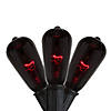 10ct Purple Edison E17 Halloween Light Set - 9ft Black Wire Image 1