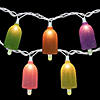 10ct Sugared Ice Pop Outdoor Patio String Light Set  7.25ft White Wire Image 2