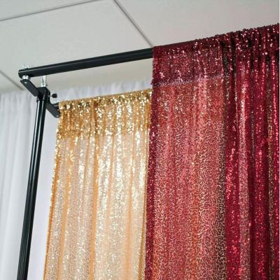 10ft Black Dual Cross Bar Backdrop Stand Image 3
