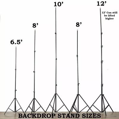 10ft x 10ft Black Backdrop Stand Kit Image 2