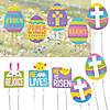 11 1/2" - 24" He Lives Easter Yard Sign Kit &#8211; 10 Pc. Image 1