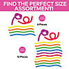 11 1/2" Bright Colors Stretchy Rubber Fidget Strings - 12 Pc. Image 1