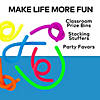 11 1/2" Bright Colors Stretchy Rubber Fidget Strings - 6 Pc. Image 1