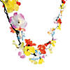 11 1/2 Ft. Tropical Polyester Flower Lei Garland String Lights Image 1