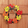 11 1/2" Smile Face Fall Leaves Foam Wreath Craft Kit- Makes 12 Image 2