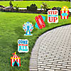 11 1/4" Carnival Single-Sided Plastic Yard Signs - 6 Pc. Image 1