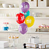 11" 18th Birthday Sparkle Latex Balloon Assortment &#8211; 6 Pc. Image 2