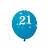 11" 21st Birthday Sparkle Latex Balloon Assortment &#8211; 6 Pc. Image 1