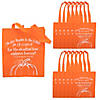 11 3/4" x 12 1/2"  Large Nonwoven Religious Fall Harvest Tote Bags - 12 Pc. Image 1