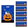 11 3/4" x 17" Bulk 50 Pc. Peanuts&#174; Halloween Trick-Or-Treat Plastic Goody Bags Image 1