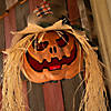 11 3/4" x 27 1/2" Hanging Pumpkin Head Plastic Halloween Decoration Image 2