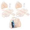 11 3/4" x 4 3/4" Bulk 12 Pc. Large Neutral Plastic Jelly Beach Tote Bags Image 1