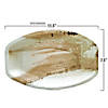 11.5" x 7.5" Oval Natural Palm Leaf Eco-Friendly Disposable Trays (25 Trays) Image 2