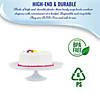 11.6" White Medium Round Plastic Cake Stands (7 Cake Stands) Image 2