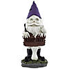 11.75" Gnome Skeleton "Keep Out" Halloween Decoration Image 1