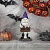 11.75" Gnome Skeleton "Keep Out" Halloween Decoration Image 1